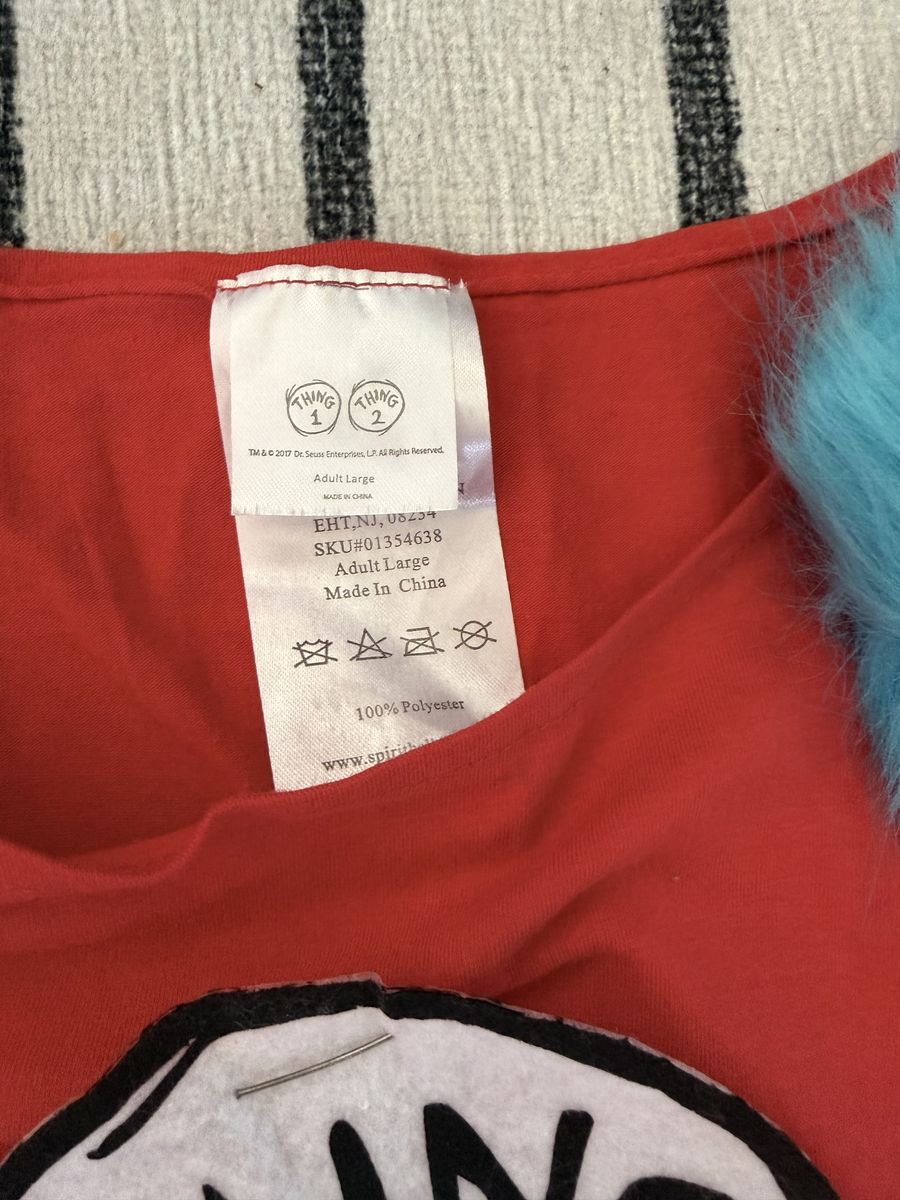 Dr Seuss Women’s Thing Costume Sz L