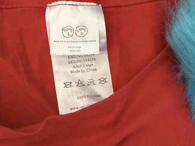 Dr Seuss Women’s Thing Costume Sz L