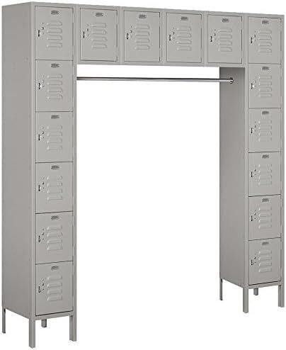 Salsbury 66016GY-U Six Tier Locker, Gray - new