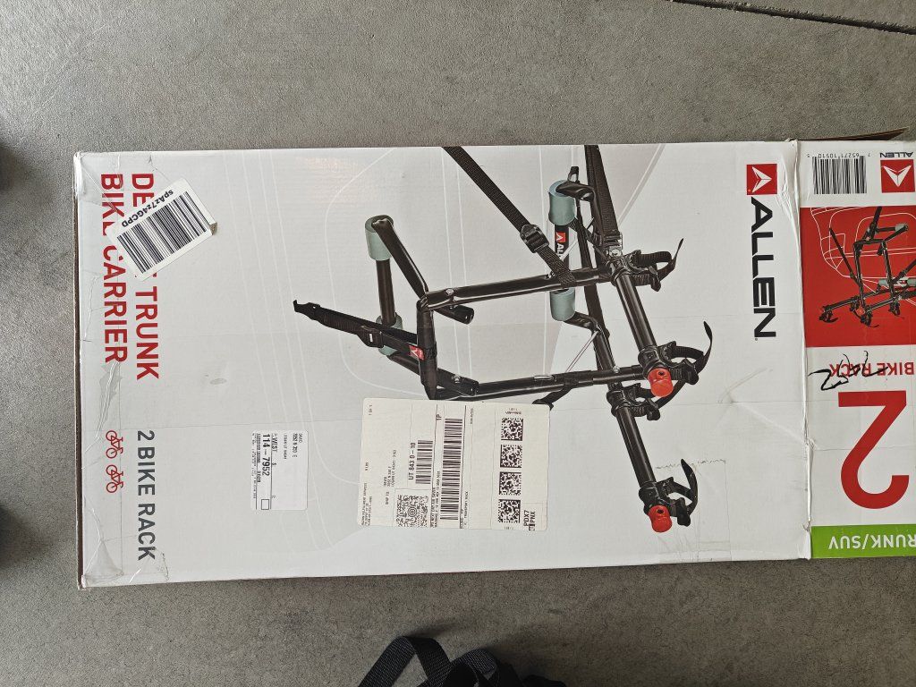 Allen Deluxe 2-Bike Trunk Rack – Fits Sedans& SUVs