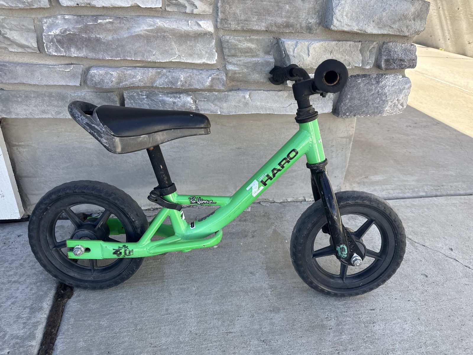 Haro Z Series Prewheelz Kids Balance Bike - Green, Used Strider Bike