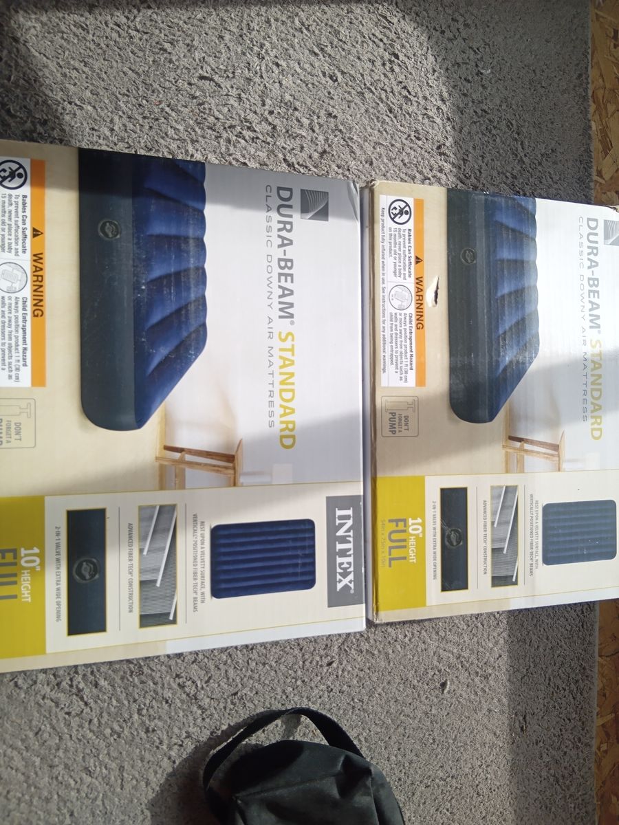 If interested text 385-386-1782 asking 30   Intex Dura-Beam Standard Classic Downy Air Mattress Full Size 10 inch