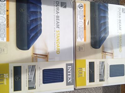 If interested text 385-386-1782 asking 30 Intex Dura-Beam Standard Classic Downy Air Mattress Full Size 10 inch
