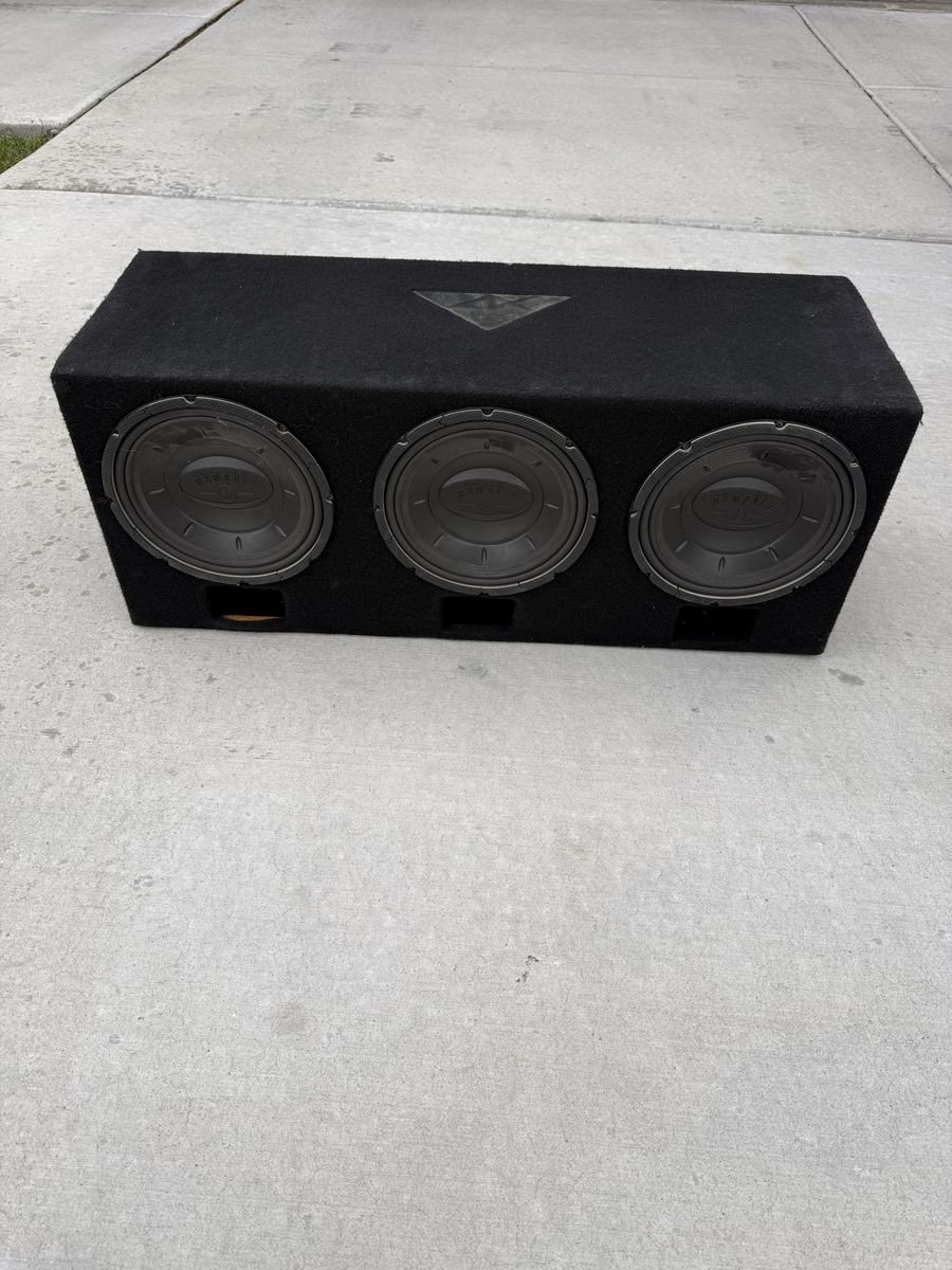 Memphis Car Audio Triple Subwoofer Enclosure Box (3) 10’s