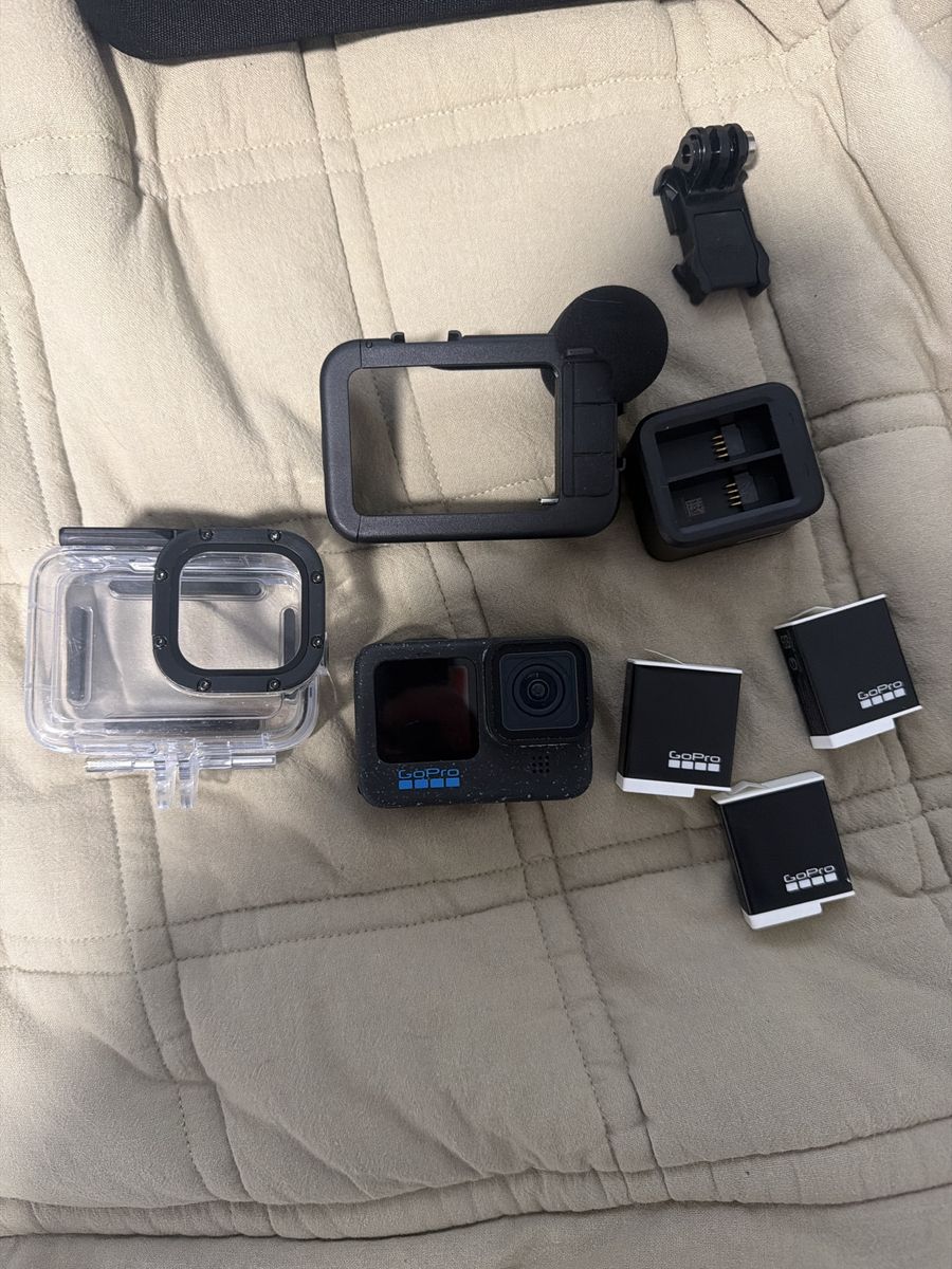 GoPro HERO12 Black Action Camera Bundle with Media Mod, Batteries & Accessories