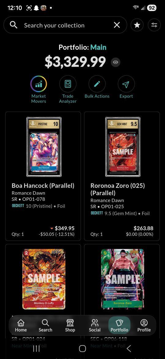 One Piece TCG Collection