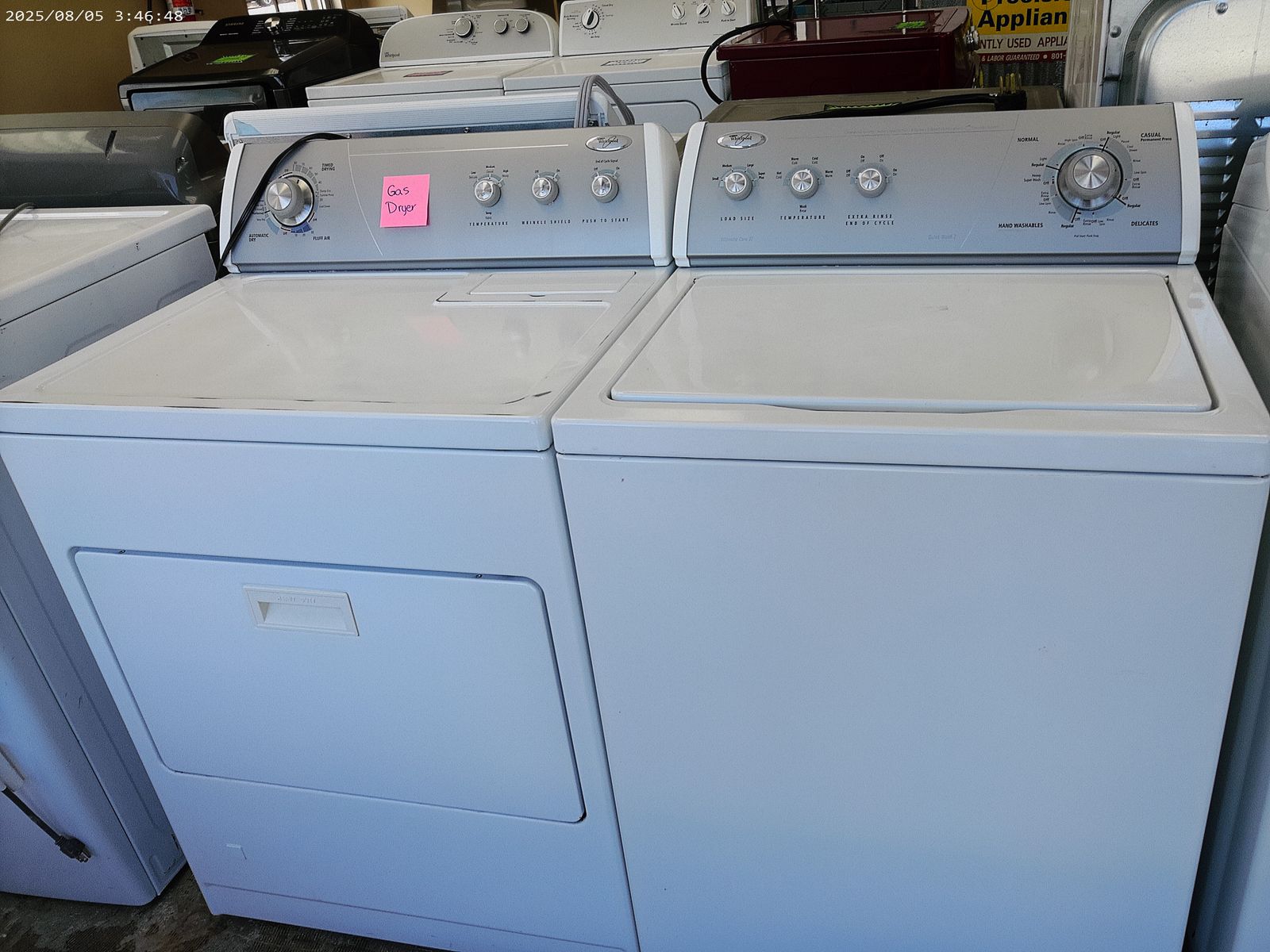 Whirlpool Super Capacity Washer and GAS Dryer~90 Day Guarantee
