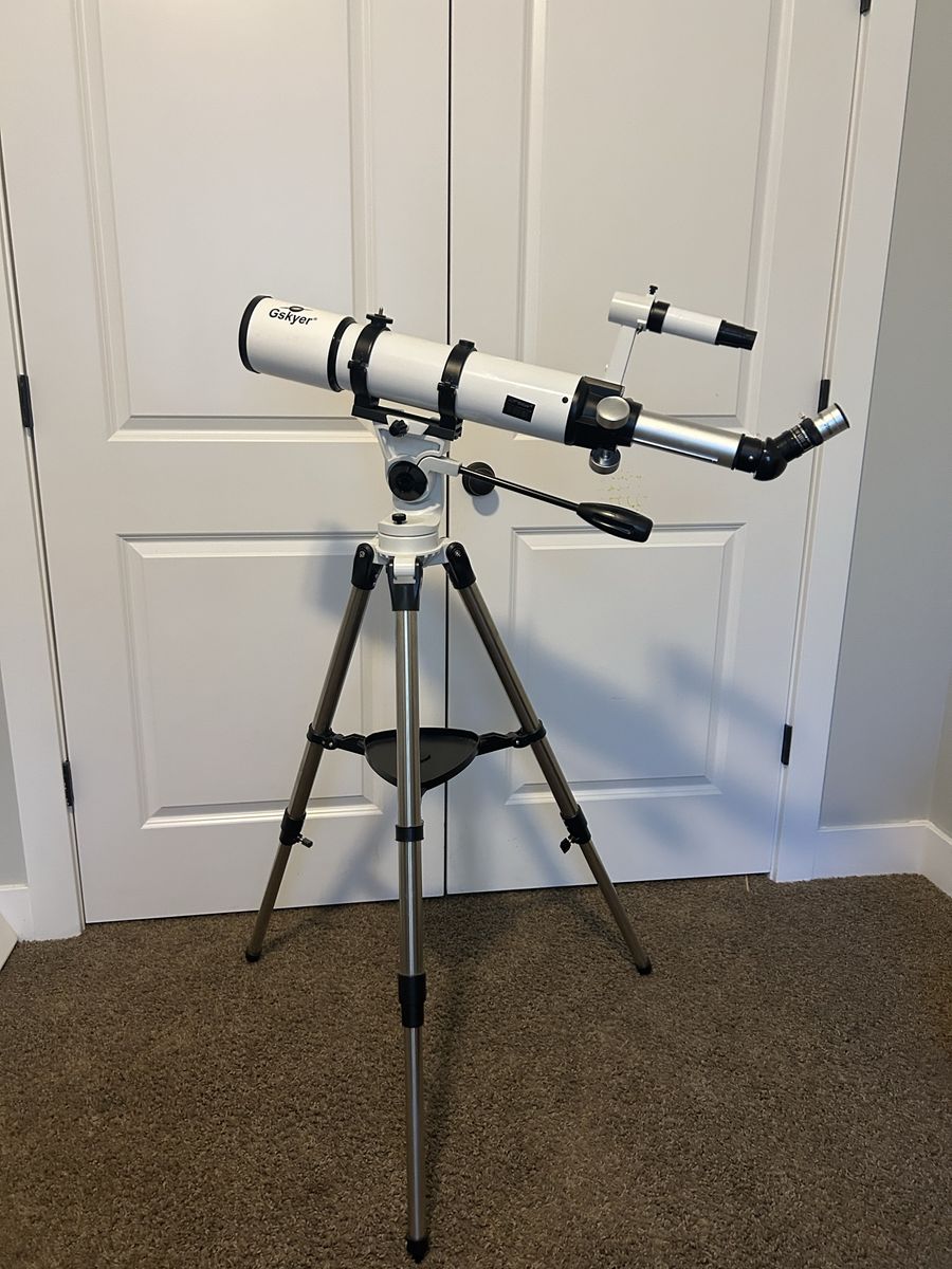 Gskyer Refractor Telescope with Tripod for Astronomy Beginners - White