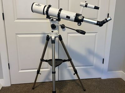 Gskyer Refractor Telescope with Tripod for Astronomy Beginners - White