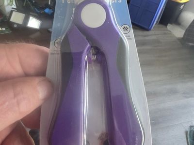Pet Nail Clippers, Purple & Black Ergonomic Grooming Clippers