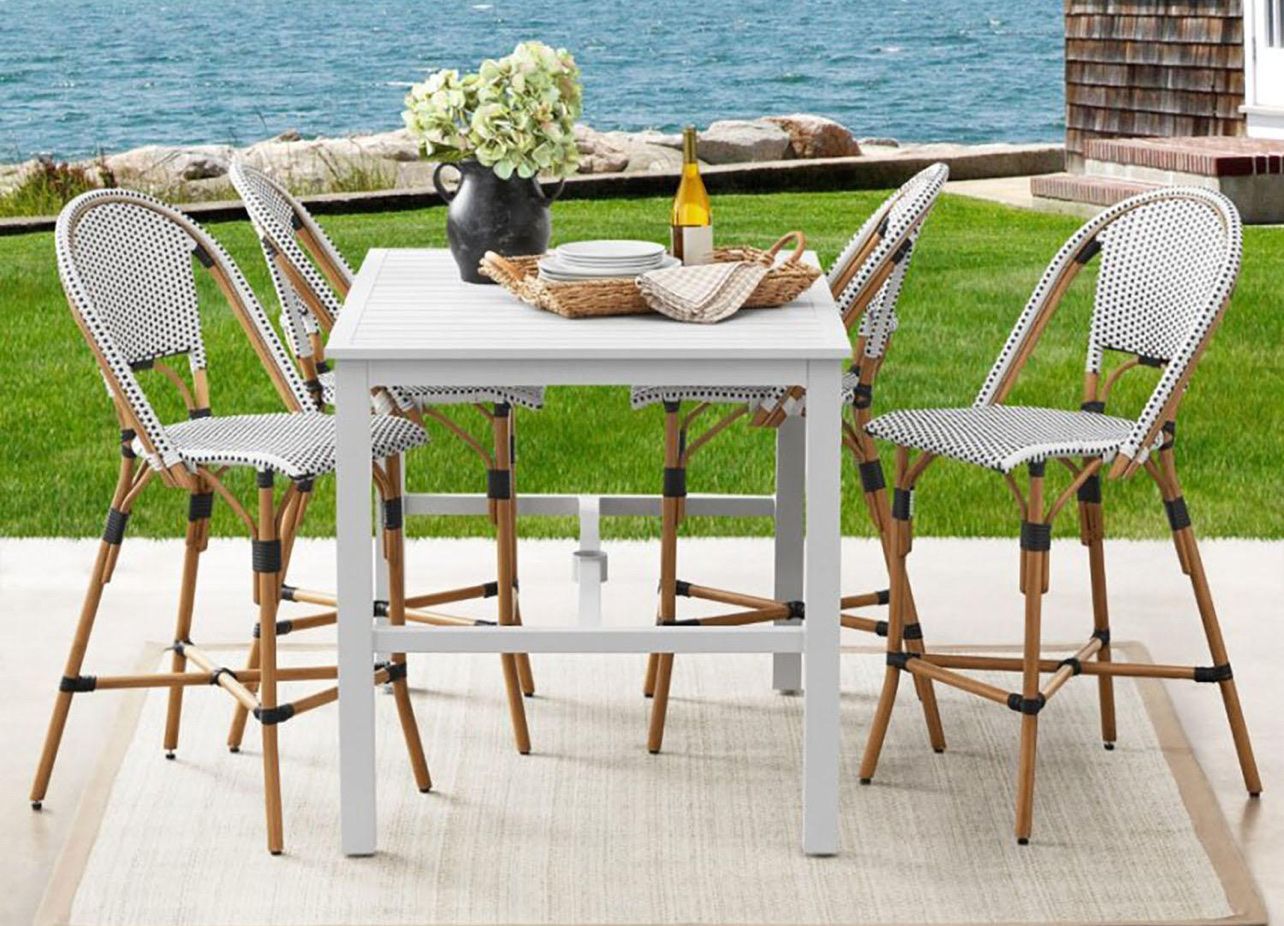 Member's Mark Provence 5-Piece Cafe Balcony Set - All-Weather Aluminum & Wicker Dining Furniture