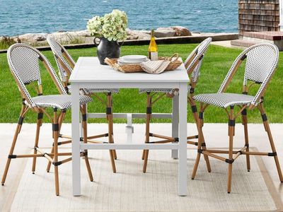 Member's Mark Provence 5-Piece Cafe Balcony Set - All-Weather Aluminum & Wicker Dining Furniture