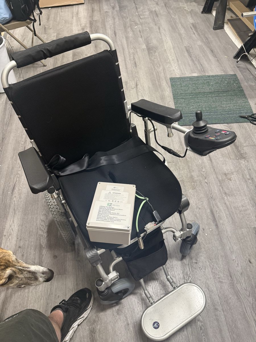 EZ Lite Cruiser Folding Electric Wheelchair – Like New – 2 Batteries + Upgraded Outdoor Kit