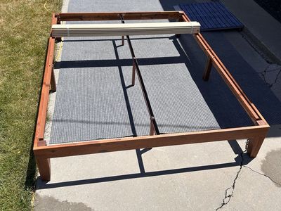 Wooden Bed Frame - Queen Size with Slats