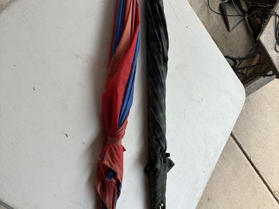 Lot of 4 Assorted Umbrellas - Various Styles and Colors - Used