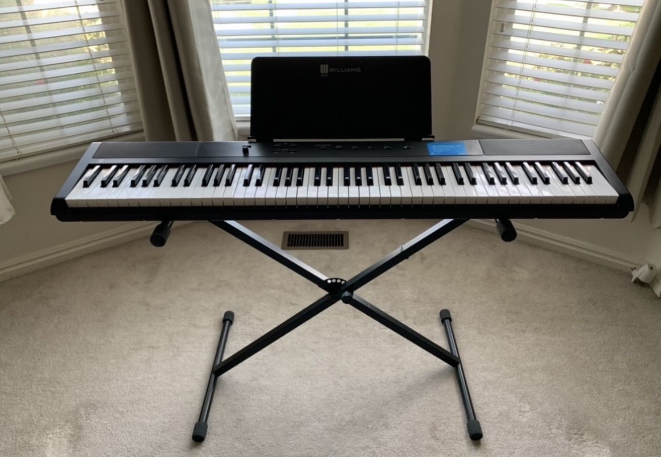 Willuams 88 Touch-Sensitive Piano , Bluetooth