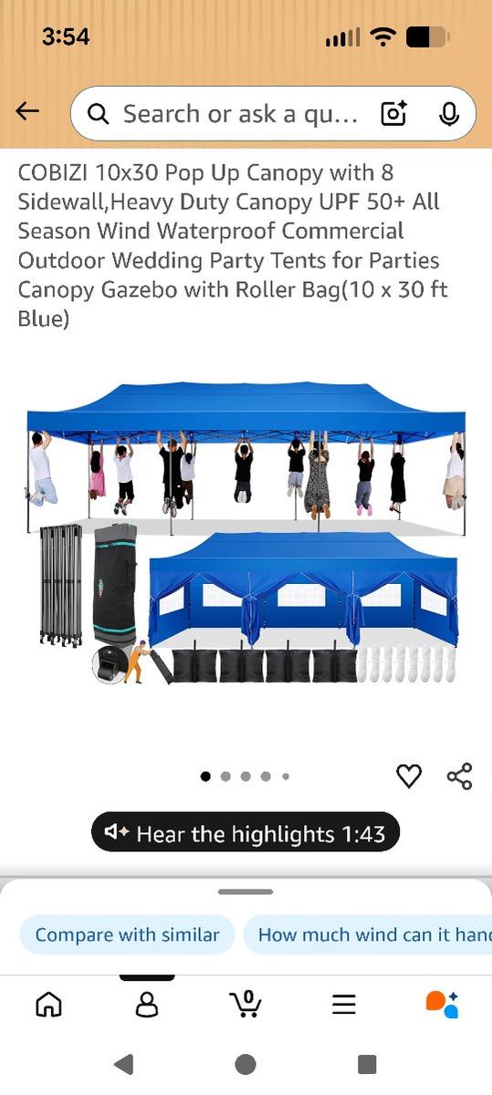 10x30 canopy tent