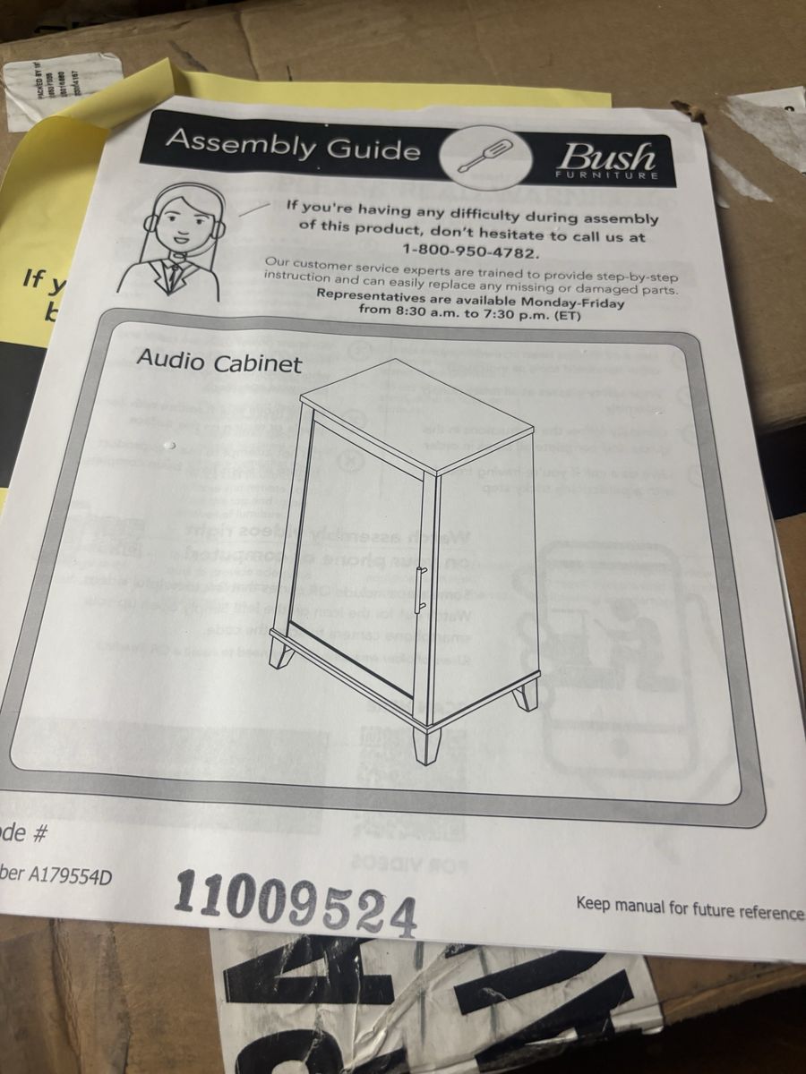Smaller Cherry Colored Audio Cabinet