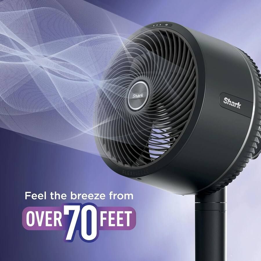 Brand new Shark FlexBreeze Indoor & Outdoor Fan with Pedestal & Tabletop, Portable, Corded & Cordless - White