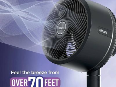 Brand new Shark FlexBreeze Indoor & Outdoor Fan with Pedestal & Tabletop, Portable, Corded & Cordless - White