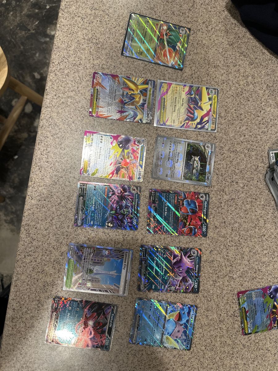 Pokemon TCG GX EX Holo Foils - Lot of 10+ Mixed Cards including Hydreigon, Yveltal, Ferrothorn
