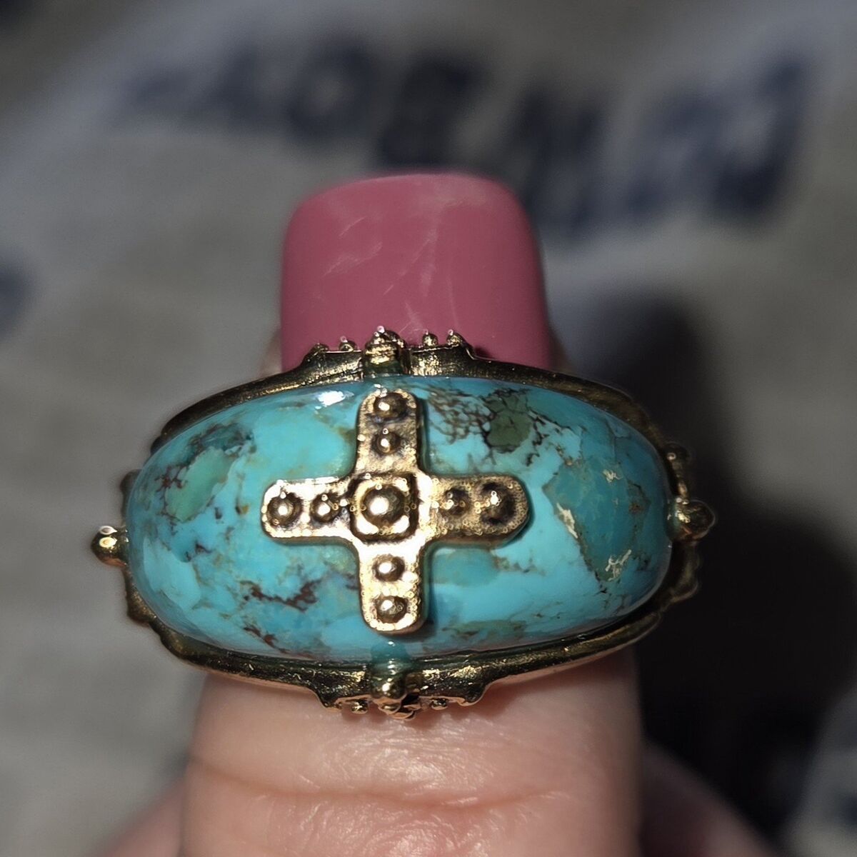 Men's turquoise ring