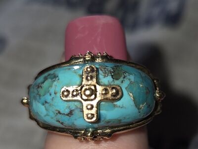 Men's turquoise ring