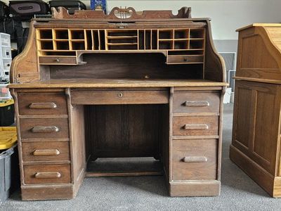 vintage roll top desk