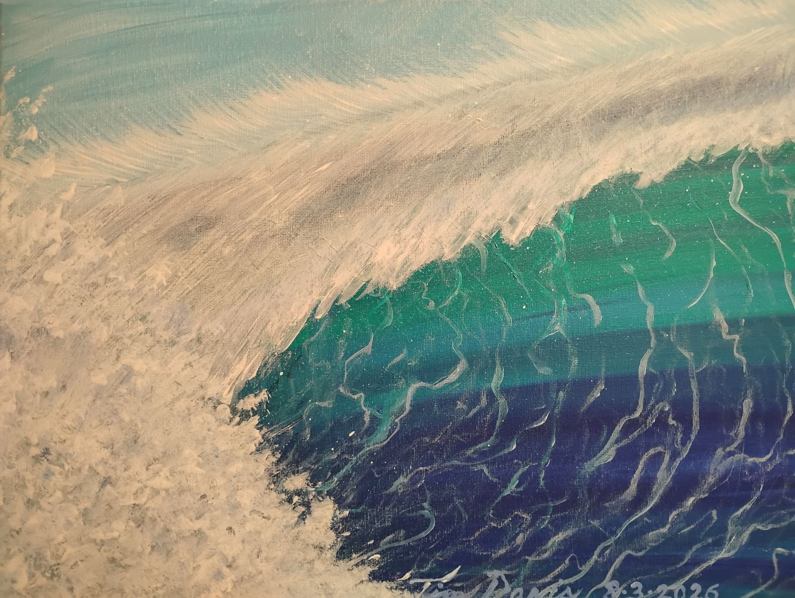 Ocean Wave - Original Painting 