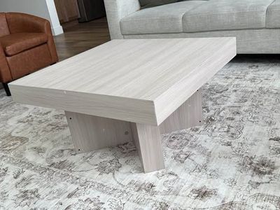 Modern light wood coffee table