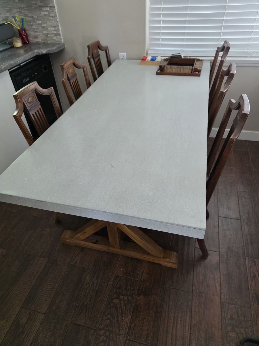 Cement Table Dining or garage