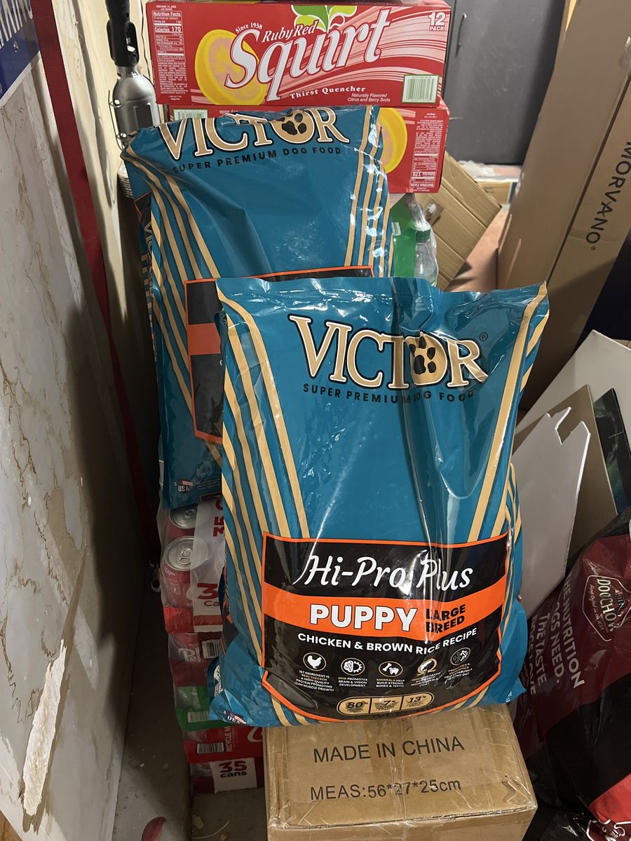 TWO VICTOR Hi-Pro Plus Large Breed Puppy Dry Dog Food - Chicken & Brown Rice Recipe