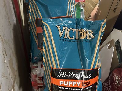 TWO VICTOR Hi-Pro Plus Large Breed Puppy Dry Dog Food - Chicken & Brown Rice Recipe