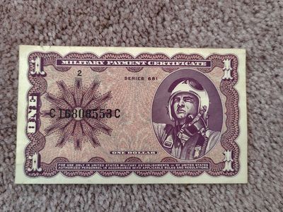 Vintage series 681 military certificate