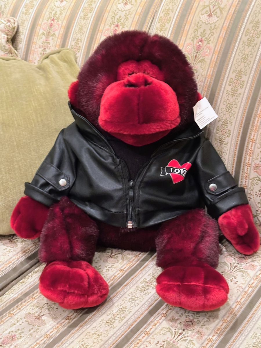 Big Plush Gorilla with Jacket NWT