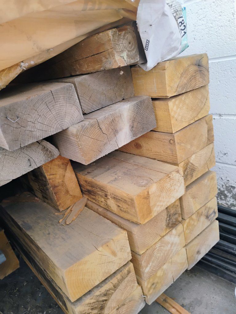 8x8x8'd.f., 4x6, 3x6x12'cedar