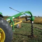 Post Hole Digger: Rotomec PHD 400 with 12' x 48" Auger