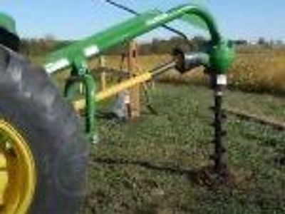 Post Hole Digger: Rotomec PHD 400 with 12' x 48" Auger