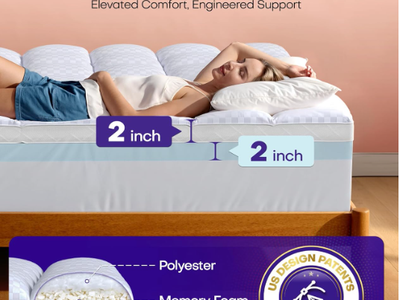 New in box 4 Inch Queen Memory Foam Mattress