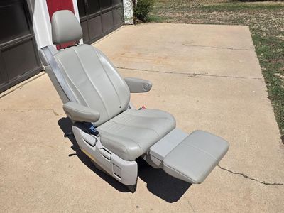 Overland Van, Sienna Reclining Seat with Footrest and Seat Belt, Converted to L-Track Quick Attachment