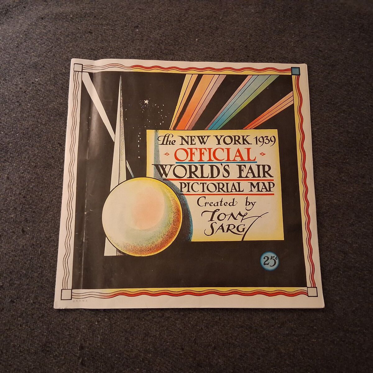 1939 New York Worlds Fair  Pictorial Map