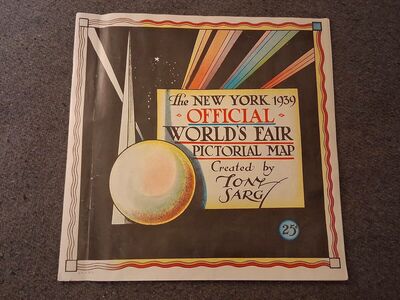 1939 New York Worlds Fair Pictorial Map