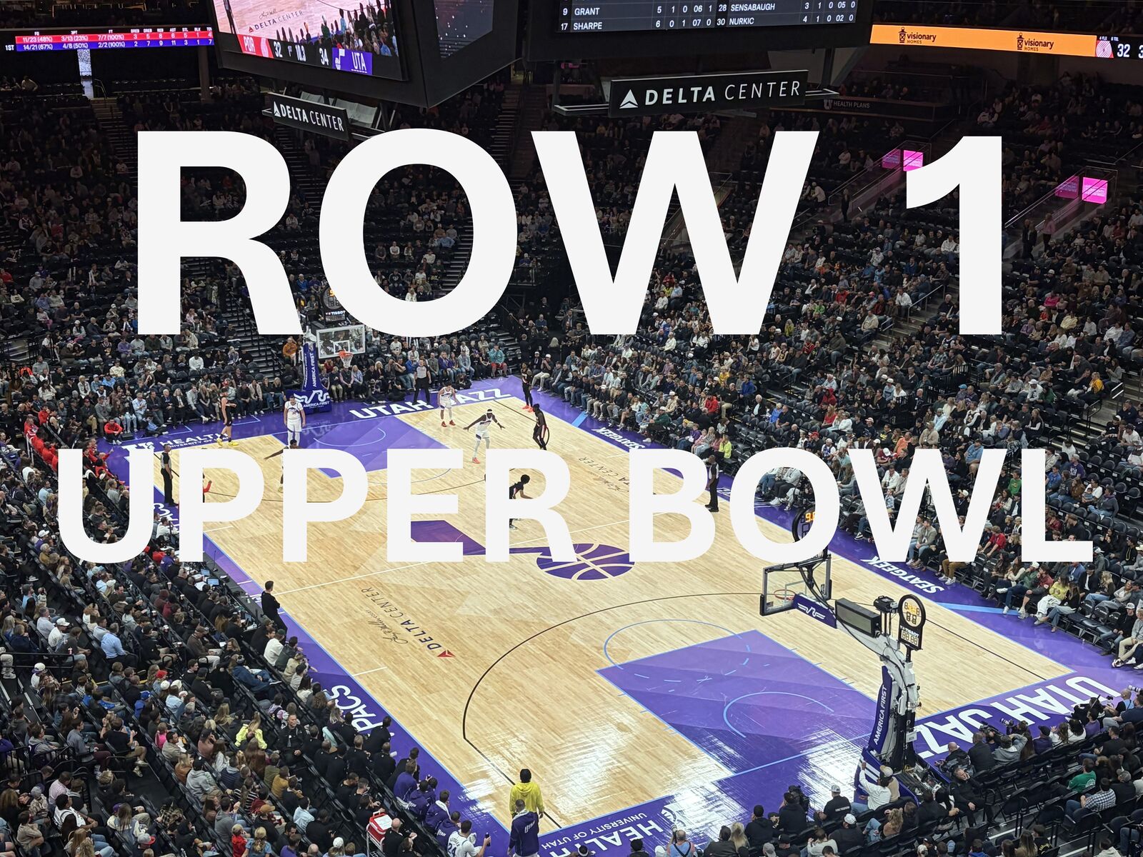 Utah Jazz ROW 1 Tickets