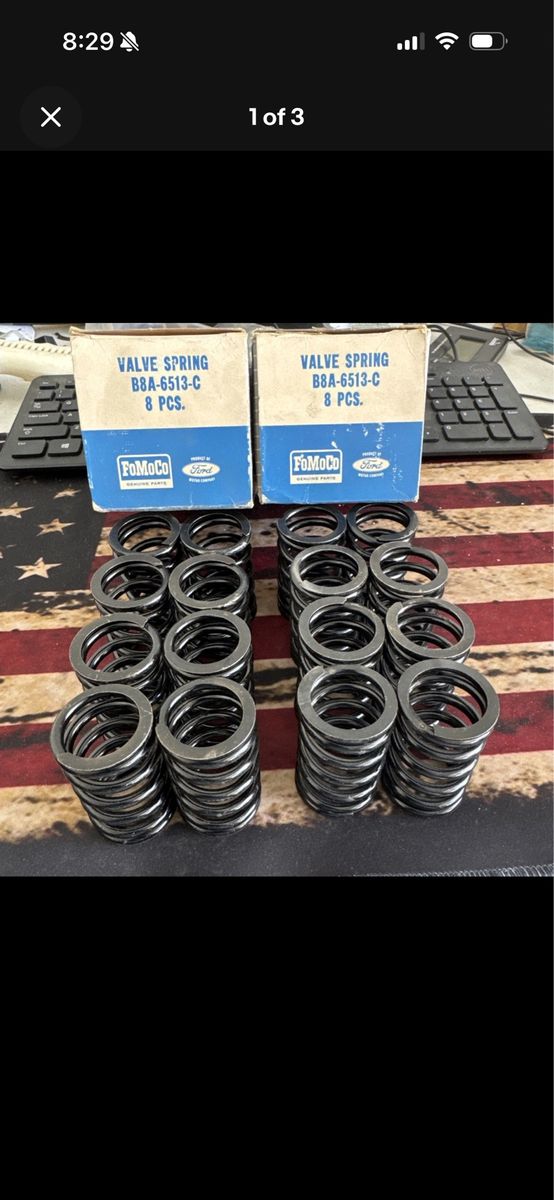 NOS FORD FULL SET B8A-6513-C 1958-60 EDSEL MERCURY FLATHEAD 239 V8 VALVE SPRINGS