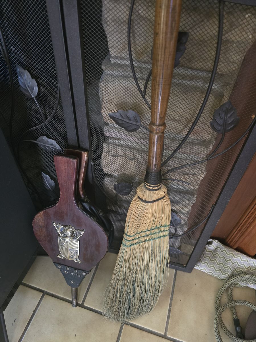 Antique bellows and sweep