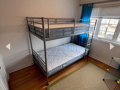 IKEA Svarta Twin Metal Loft Bunk Bed Frame, Silver
