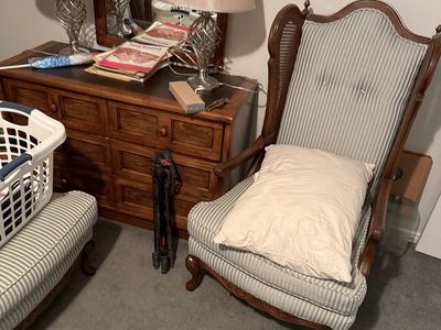 Set of Two Matching Elegant Upholstered Armchair