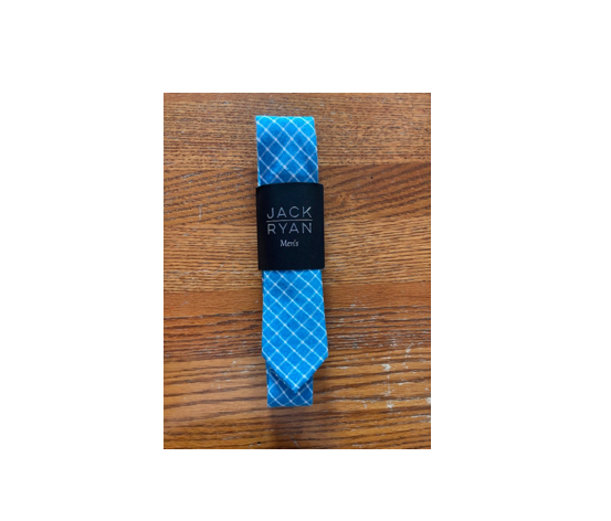 Brand New Jack Ryan Called to Surf Men's Tie - Blue Plaid