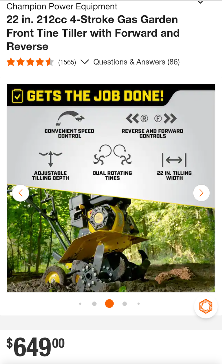 Brand New gas tiller