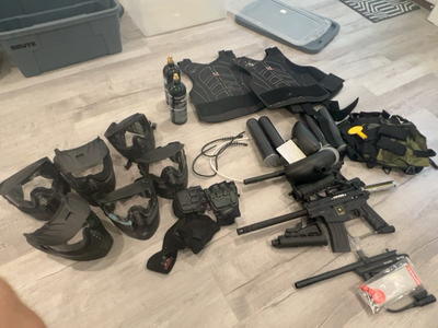 Paintball Gear Bundle – 3 Markers + Tons of Gear – $150